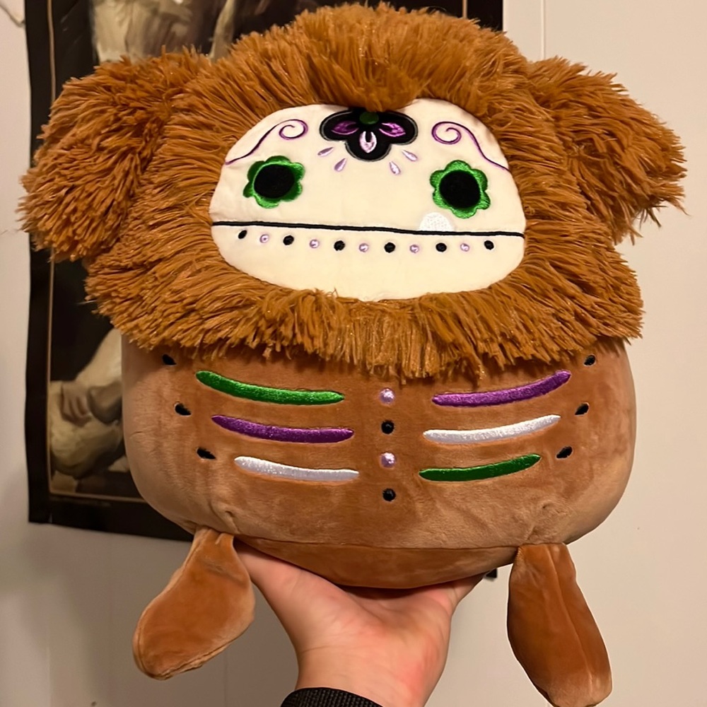RARE Large DOD 2022 Halloween Bigfoot Benny Squishmallow Day of Dead Benny